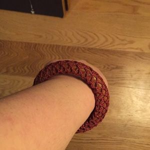 UO ❣️ Crochet Bamboo Bangle Bracelet